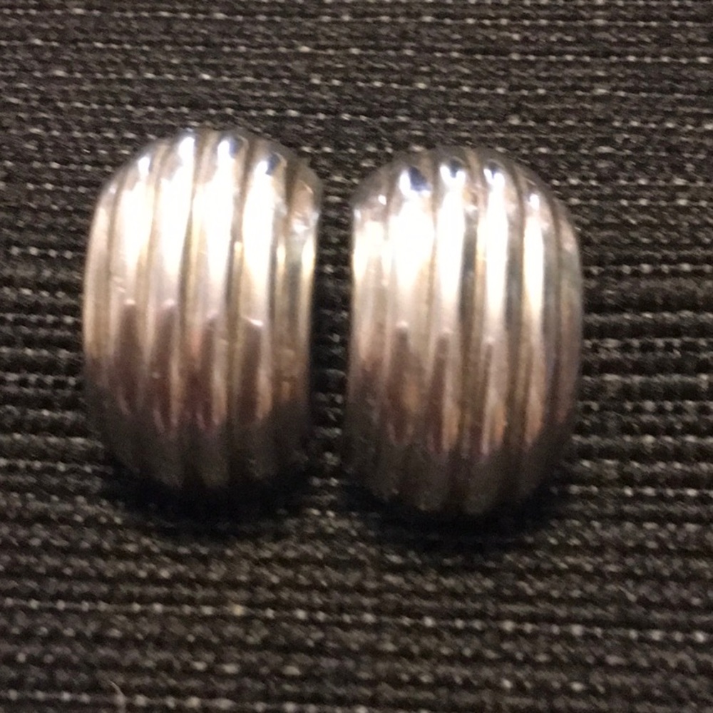 Sterling silver pierced earrings